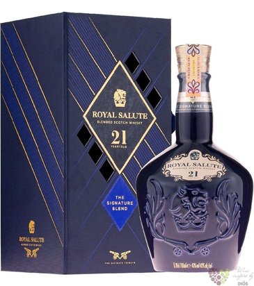 Chivas Regal Royal Salute  Signature blend Ultimate tribute  aged 21 years whisky 40% vol.  0.70 l