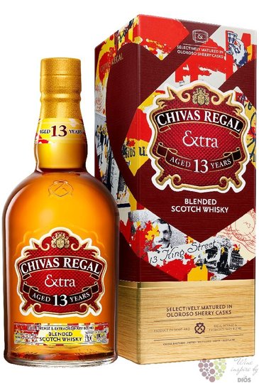 Chivas Regal  Extra Oloroso Sherry cask  aged 13 years Scotch whisky 40% vol.  0.70 l