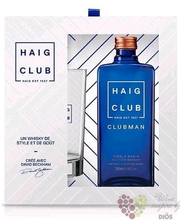 Haig  Club Clubman  gift set single grain Scotch whisky 40% vol.  0.70 l