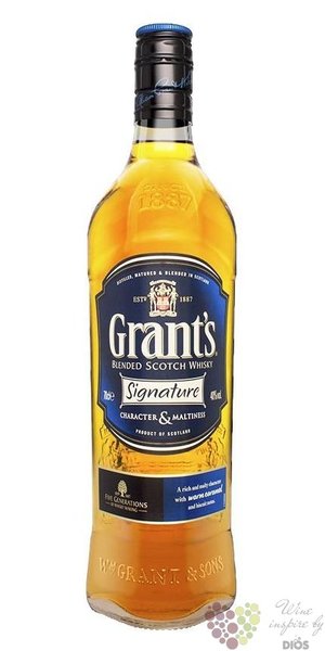 Grants  Signature  blended Scotch whisky 40% vol.  0.70 l