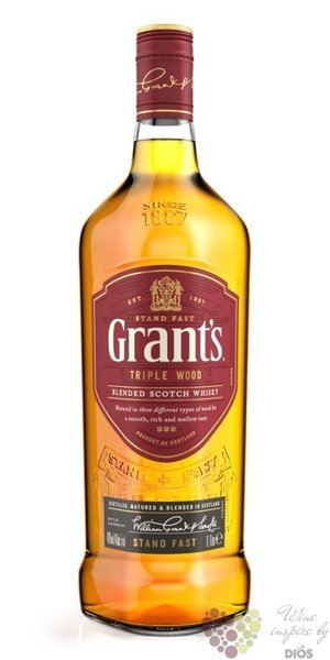 Grants Triple wood  Stand fast  blended Scotch whisky 40% vol.  0.70 l