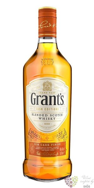 Grants Cask edition  Rum cask  blended Scotch whisky 40% vol.  0.70 l