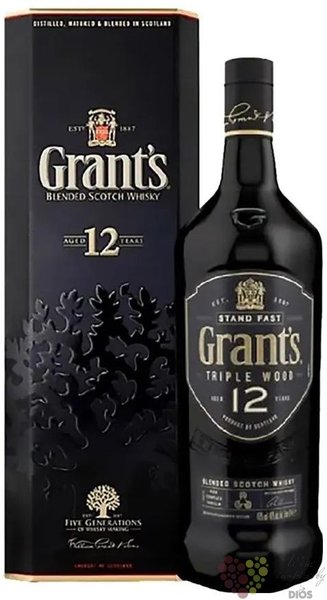 Grants Triple wood  aged 12 years Scotch whisky 40% vol.  0.70 l