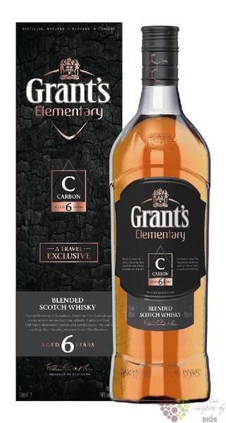 Grants elementary  Carbon  aged 6 years blended malt Scotch whisky 40% vol. 1.00 l