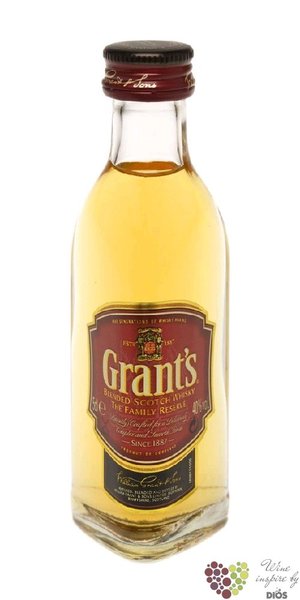 Grants  Family reserve  finest blended Scotch whisky 40% vol.  0.05 l