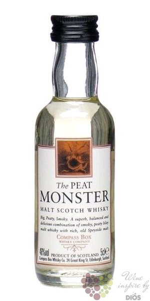 Compass Box  Peat Monster  blended malt Scotch whisky 46% vol.  0.05 l