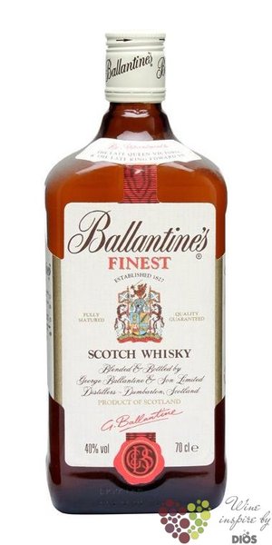Ballantines  Finest  blended Scotch whisky 40% vol.  0.70 l