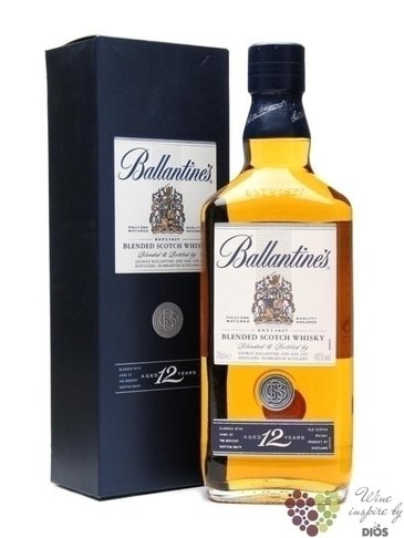 Ballantines 12 years old premium blended Scotch whisky 40% vol.  0.50 l