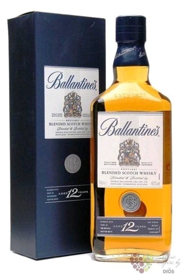 Ballantines 12 years old premium blended Scotch whisky 40% vol.  0.70 l