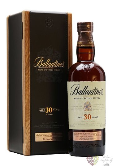Ballantines 30 years old premium blended Scotch whisky 43% vol.  0.70 l