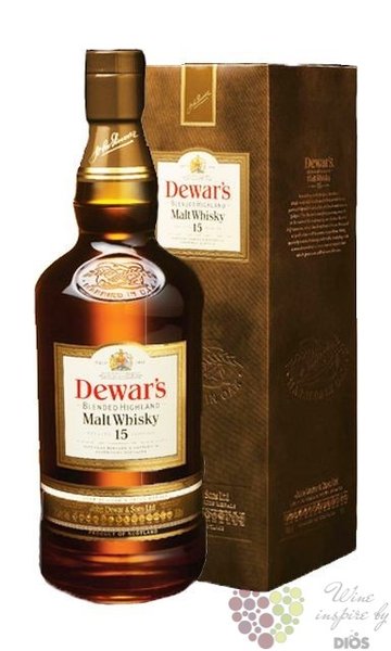 Dewars „ Blended Highland malt ” aged 15 years premium Scotch whisky 40% vol. 0.70 l