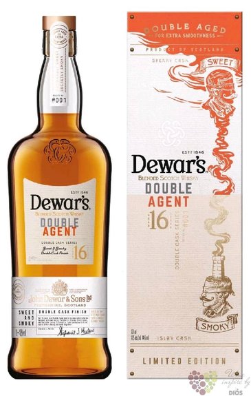 Dewars  Double Agent  aged 16 years Blended Scotch Whisky 40% vol. 1.00l