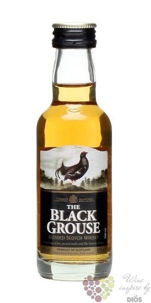 Famous Grouse  Black Grouse  premium blended Scotch whisky 40% vol.   0.05 l