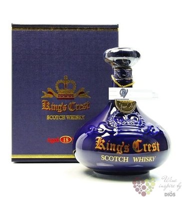 Kings Crest 18 years old decanter blended Scotch whisky 40% vol.   0.70 l