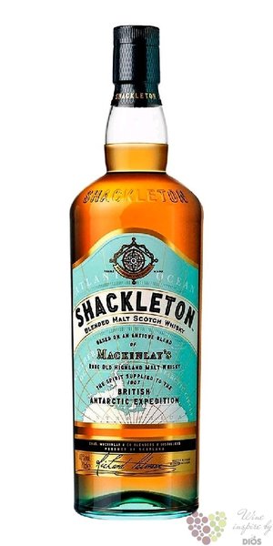 Mackinlays rare old  Shackleton  Highland malt whisky 40% vol.  .70 l