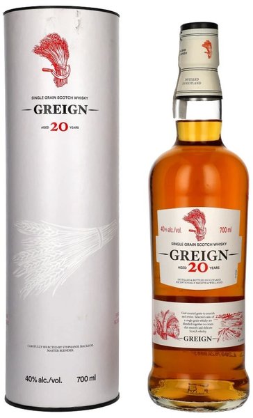 Greign aged 20 years single grain Scotch whisky MacDuff 40% vol.  0.70 l