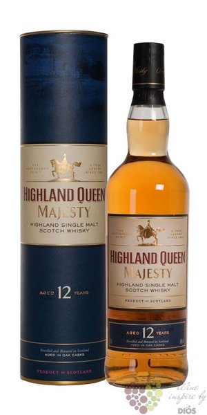 Highland Queen „ Majesty ” 12 years old single malt Scotch whisky 40% vol. 0.70l