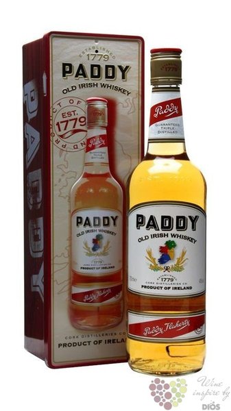 Paddy metal box ed.2016 old Irish blended whiskey 40% vol.  0.70 l