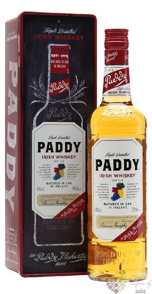 Paddy metal box ed.2018 old Irish blended whiskey 40% vol.  0.70 l