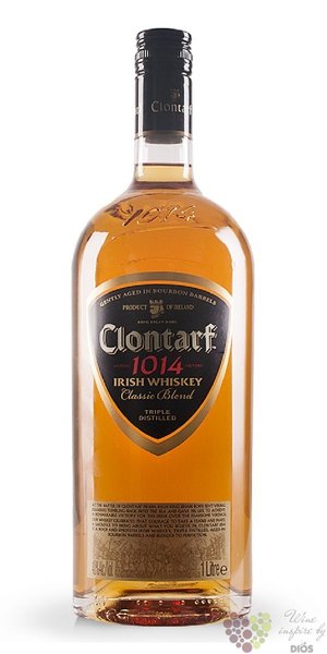 Clontarf 1014  Classic blend  Irish blended whiskey 40% vol.  1.00 l