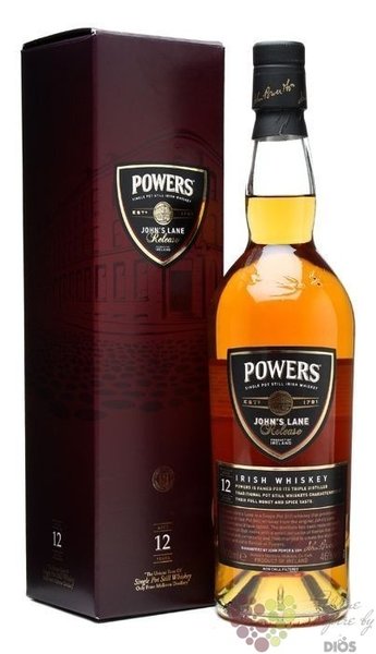 Powers  Johns Lane release  aged 12 years single pot still Irish whiskey 46% vol.   0.70 l
