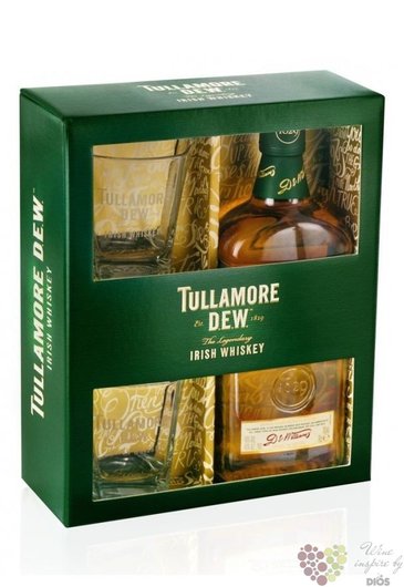 Tullamore Dew 2 glass set Irish whiskey 40% vol.  0.70 l