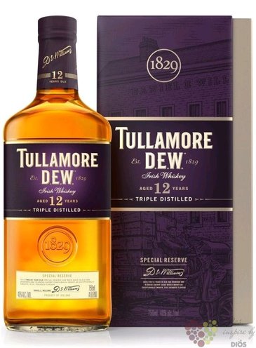 Tullamore Dew  Special reserve  aged 12 years premium Irish whiskey 40% vol.0.70 l