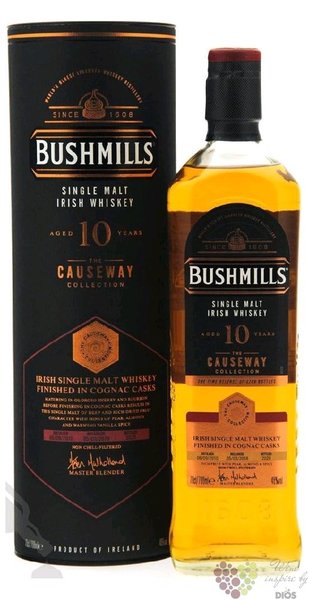 Bushmills Causeway collection 2010  Cognac cask  Irish whiskey 46% vol.  0.70 l