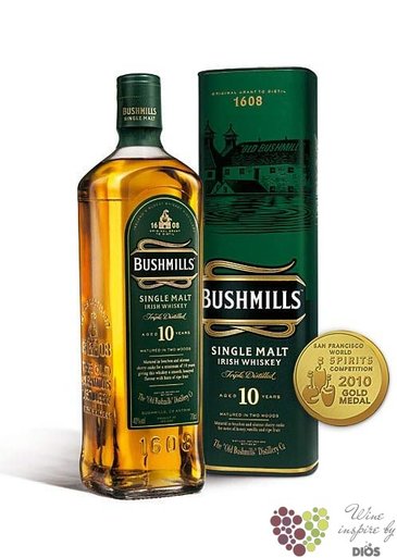 Bushmills  Sauternes Cask  aged 10 years single malt Irish whiske  56.8% vol.  0.70 l