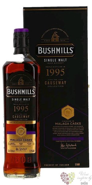 Bushmills Causeway collection 1995  Malaga cask  Irish whiskey 53.5% vol.  0.70 l