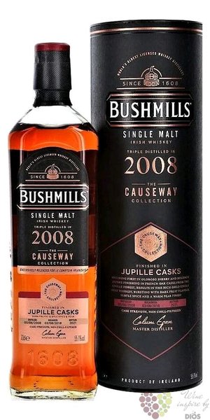 Bushmills Causeway collection 2008  Jupille cask  Irish whiskey 55.1% vol.  0.70 l