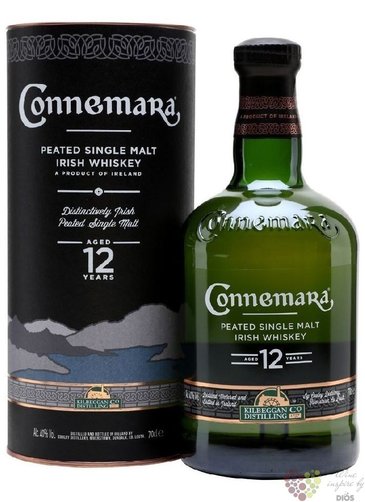 Connemara aged 12 years gift box peated single malt Irish whiskey 40% vol.  0.70 l