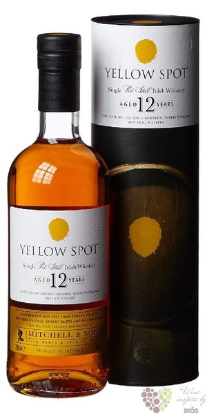 Yellow Spot aged 12 years Pure pot still Irish whiskey Mitchell &amp; Son 46% vol.  0.70 l