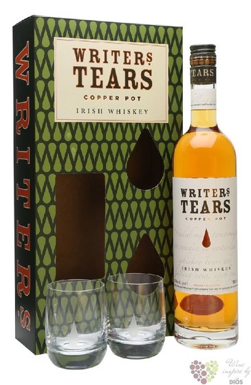 Writers Tears   Original Copper Pot  2glass set Irish whiskey 40% vol.  0.70 l