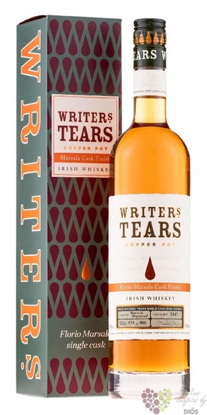 Writers tears  Florio Marsala Cask Finish  pot still &amp; single malt Irish whiskey 46% vol. 0.70