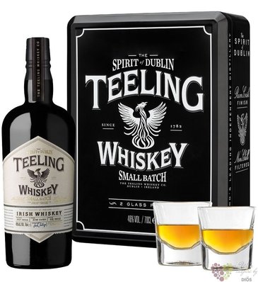 Teeling  Small batch  BLACK glass set rum cask finish Irish whiskey 46% vol.  0.70 l