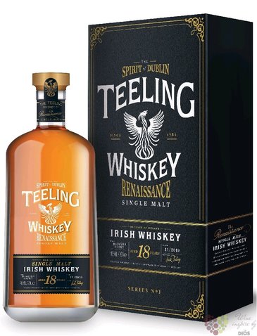 Teeling Single cask 2001  Renaissance no.5  aged 18 years Irish whiskey 46% vol.  0.70 l