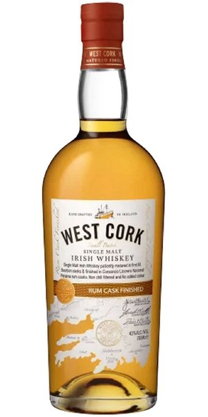 West Cork  Maritime Rum cask  Single malt Irish whisky  43% vol.  0.70 l