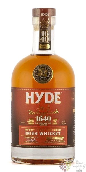 Hyde  no.8 Heritage cask 1640  Irish whiskey by Hibernia 43% vol.  0.70 l