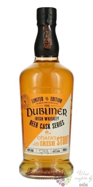 Dubliner beer cask series  Oharas Irish Stout  Irish whiskey 42% vol.  0.70 l