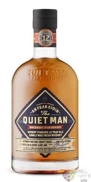 Quiet man  Oloroso Sherry cask  aged 12 years single malt Irish whiskey 46% vol.  0.70 l