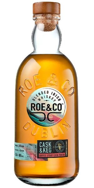 Roe &amp; Co  Coffee Stout Cask Finish  blended Irish whiskey  46% vol.  0.70 l