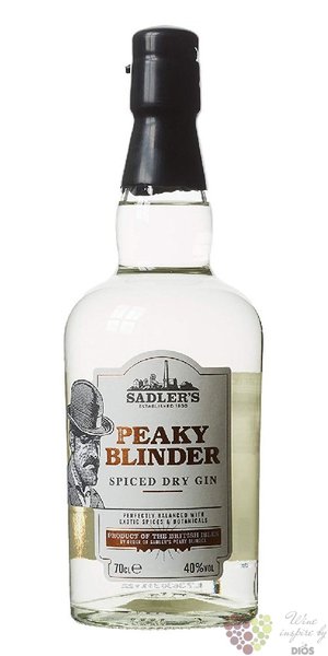 Peaky Blinder  Spiced dry  Small batch English gin by Sadlers 40% vol.  0.70 l