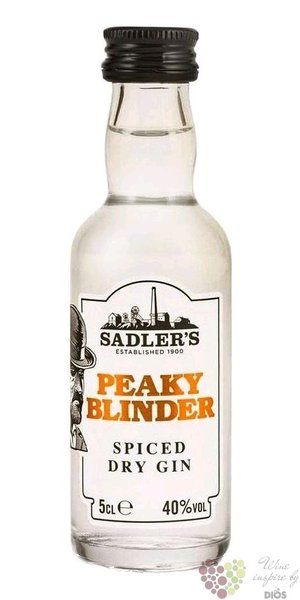 Peaky Blinder  Spiced dry  Small batch English gin by Sadlers 40% vol.  0.05 l
