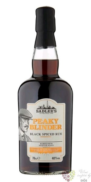 Peaky Blinder  Black Spiced  blended flavored rum by Sadlers 40% vol.  0.70 l
