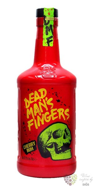 Dead mans fingers  Cherry  flavored Caribbean rum 37.5% vol.  0.70 l