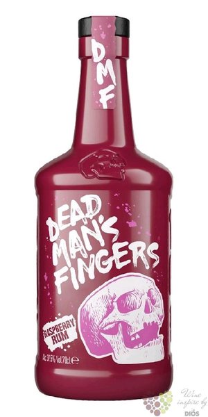 Dead mans fingers  Raspberry  flavored Caribbean rum 37.5% vol.  0.70 l