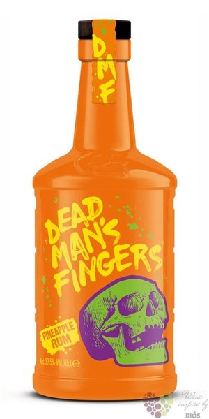 Dead mans fingers  Pineapple  flavored caribbean rum 37.5% vol.  0.70 l