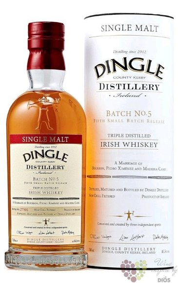 Dingle  Small Batch.5  single malt Irish whiskey 46.5% vol.  0.70 l