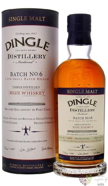 Dingle „ Small Batch.6 ” single malt Irish whiskey 46.5% vol.  0.70 l